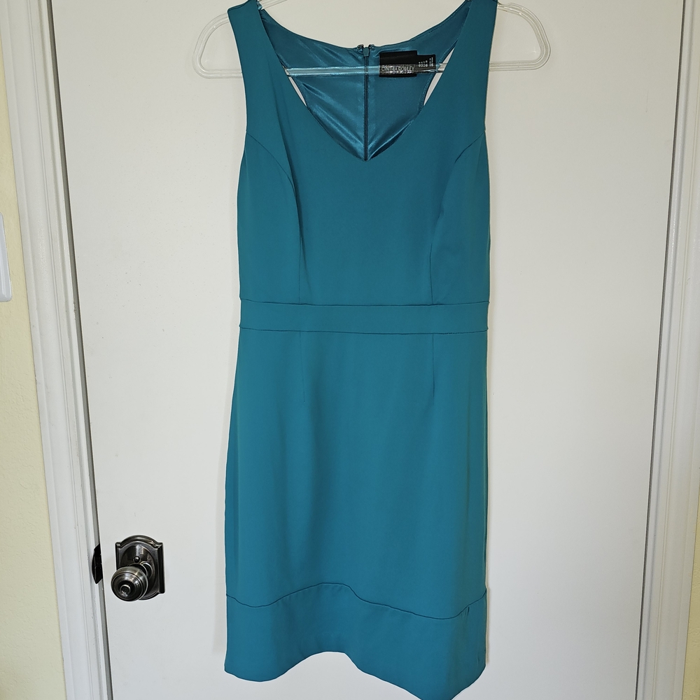 Cynthia Rowley Turquoise Sleeveless Mini Dress